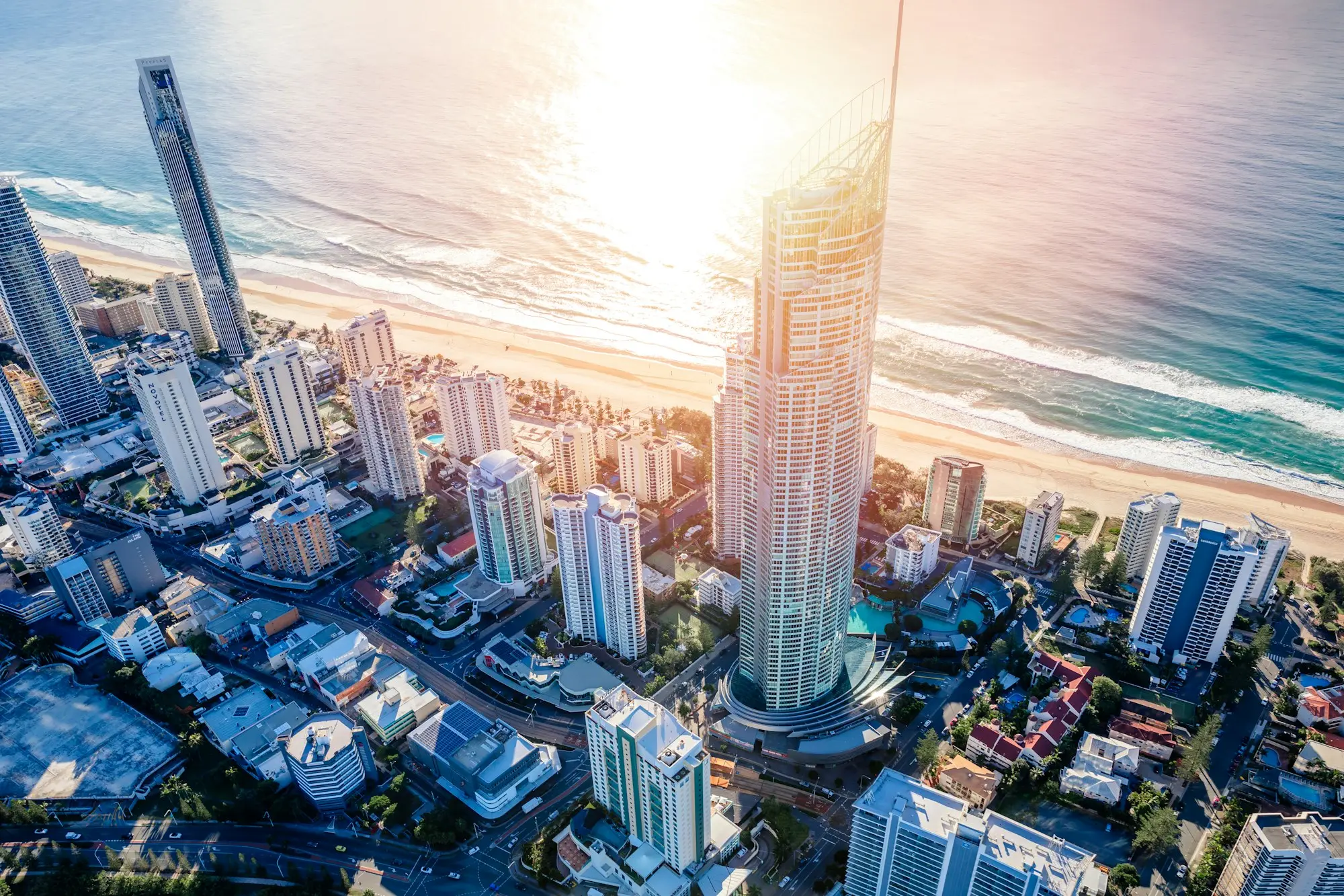 Gold Coast high-rise buildings beside the water during the day